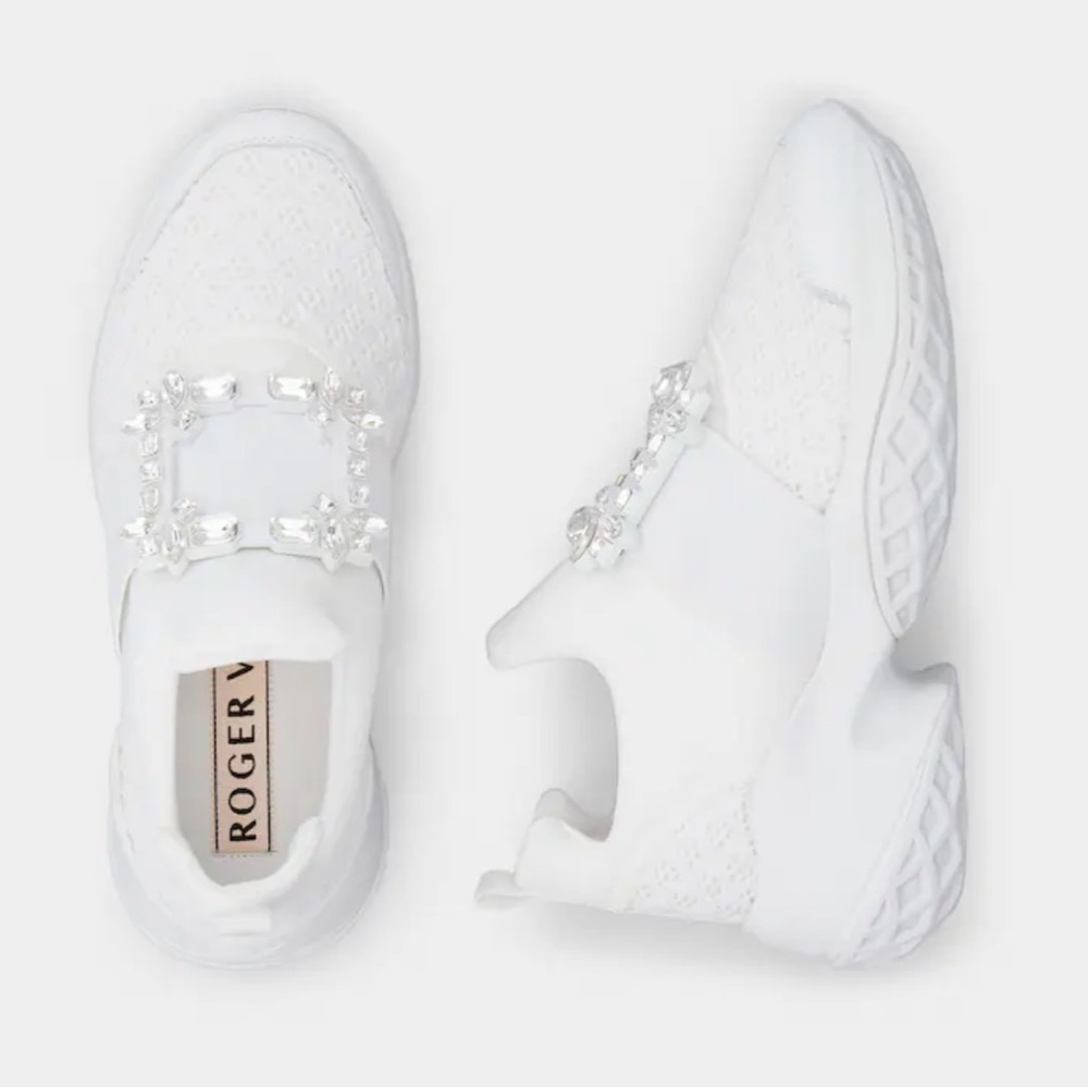 Roger Vivier Viv Run Sneakers In Fabric